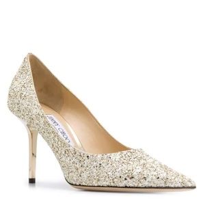 Jimmy Choo Glitter Pointy toe Pump